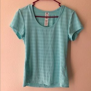 Blue workout shirt